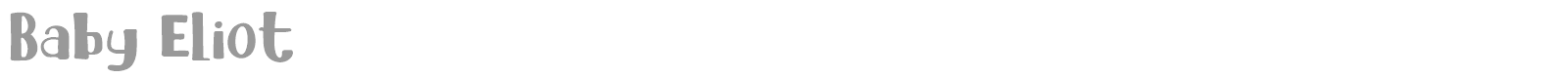 Baby Eliot font preview